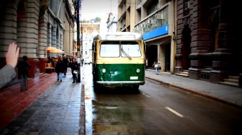 Bus in Valparaiso