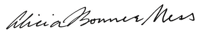 alicia bonner ness signature